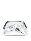 Themoirè Tia Clutch Bag In Silver