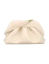 Themoirè Tia Vegan Fabric Clutch In Beige