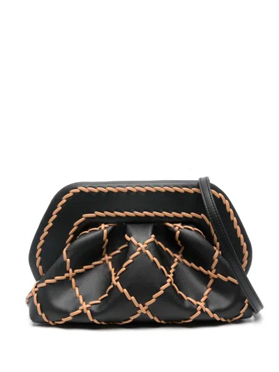 Themoirè Tia Clutch In Black