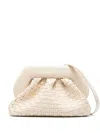 Themoirè Tia Vegan Fabric Clutch In Brown