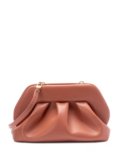 Themoire' Tia Clutch In Brown