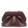 Themoirè Gea Pleated-panel Clutch Bag In Burgundy