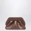 Themoirè Bios Medium Clutch With Gathering In Brown