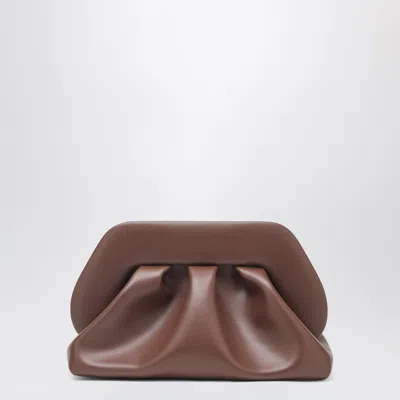 Themoirè Tia Clutch In Brown