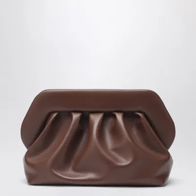 Themoirè Tia Clutch In Brown