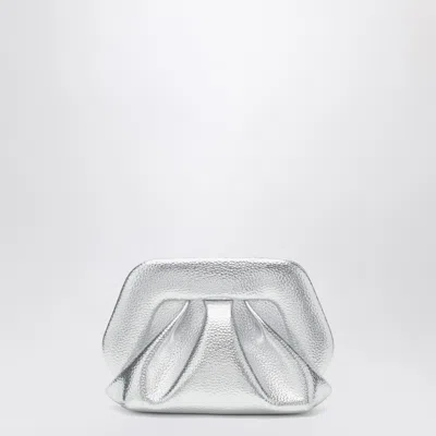 Themoirè Tia Clutch In Silver