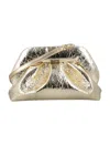 Themoirè Tia Clutch Pineapple Leather In Gold
