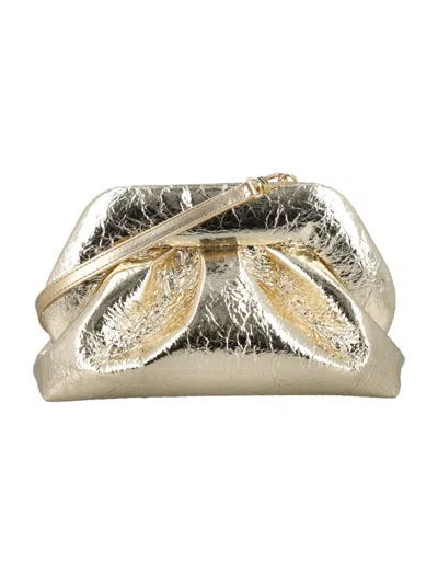 Themoirè Tia Clutch Pineapple Leather In Gold