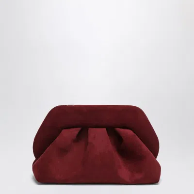 Themoirè Tia Clutch Plum Suede Effect