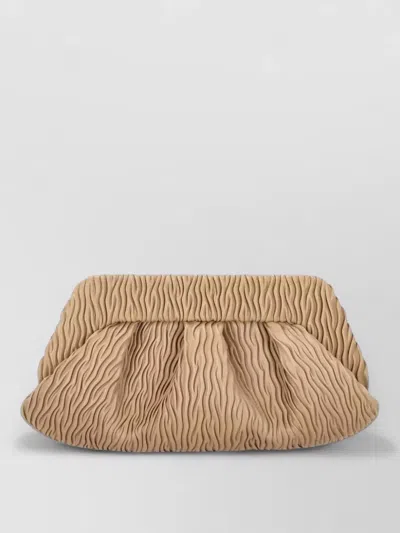 Themoirè Tia Clutch Soft Structure Pleated Texture