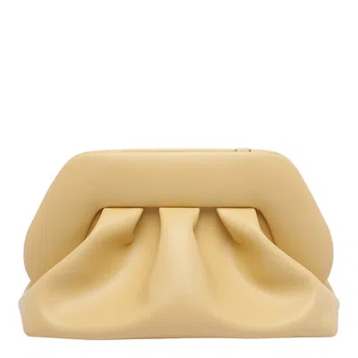 Themoirè Tia Clutch In Yellow