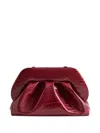 Themoirè Tia Crocodile-effect Clutch Bag In Multi