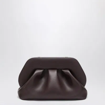 Themoirè Tia Ebony Clutch In Brown