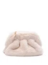 Themoire' `tia Fur` Clutch Bag In White
