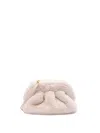 Themoire' `tia Fur` Clutch Bag In Beige