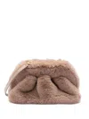 Themoirè Mini Gea Faux Fur Clutch In Multi