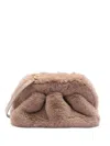 Themoirè Mini Gea Faux Fur Clutch In Multicolor