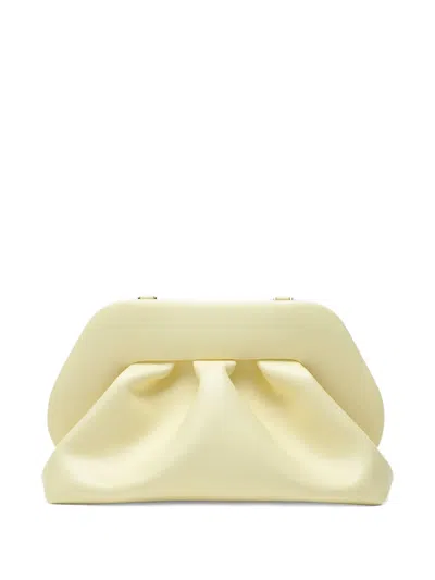 Themoirè Tia Gathered Clutch Bag In Yellow