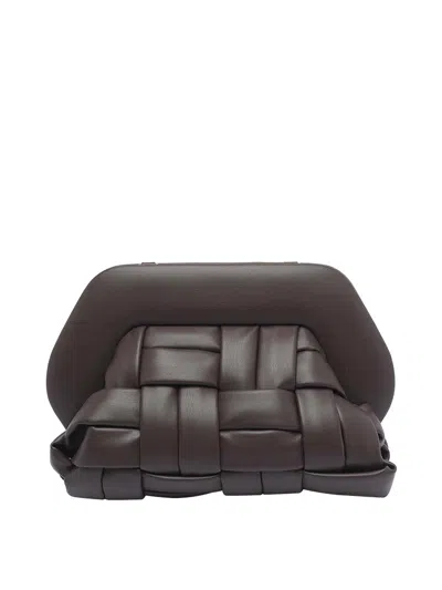 Themoirè Tia Handbag In Brown