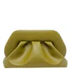 Themoirè Tia Gathered Clutch Bag In Green