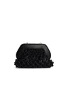 Themoirè 'tia Knot Strass' Black Vegan Leather Bag In Black