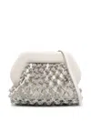 THEMOIRE' TIA KNOTS CLUTCH BAG EMBELLISHED WITH RHINESTONES