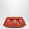 Themoirè Tia Orange Clutch In Red