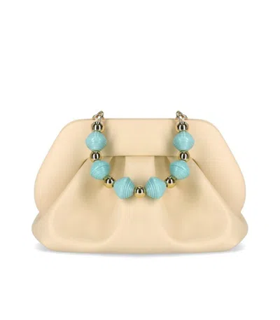 Themoirè Tia Paper Beads Butter Clutch Bag