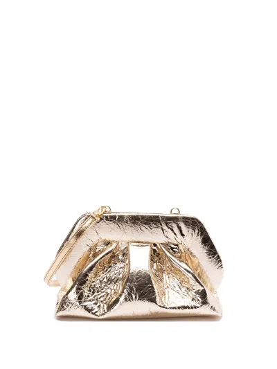 Themoire' `tia Pineapple` Clutch Bag In Metallic