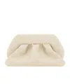 Themoirè Pleated Soft Finish Structured Clutch Bag In Brown