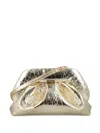 Themoirè Tia Pleated Clutch Bag In Yellow