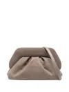 Themoirè Tia Ruched Clutch Bag In Neutral