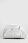 Themoirè Tia Strass Clutch In Silver