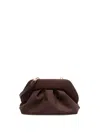 Themoire' `tia Suede` Clutch Bag In Brown