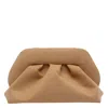 Themoirè Tia Suede Clutch In Sand