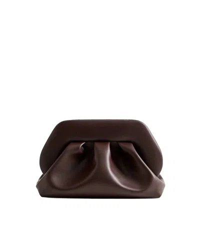 Themoirè Tia Vegan Fabric Bag In Ebony In Brown
