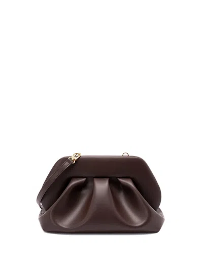 Themoire' `tia Vegan Fabric` Clutch Bag In Brown
