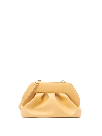 Themoirè `tia Vegan Fabric` Clutch Bag In Yellow