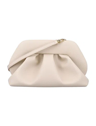 Themoirè Tia Vegan Fabric Clutch In Beige