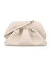 Themoirè Tia Vegan Fabric Clutch In Beige