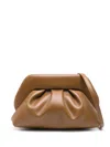 Themoirè Vegan Leather Clutch Pleat Detailing