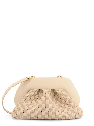 Themoirè Tia Vegan Leather Shoulder Bag In Neutral