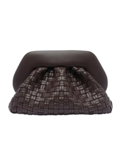 Themoirè Tia Clutch In Black