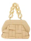 Themoirè Tia Weaved Straw Bag In Beige