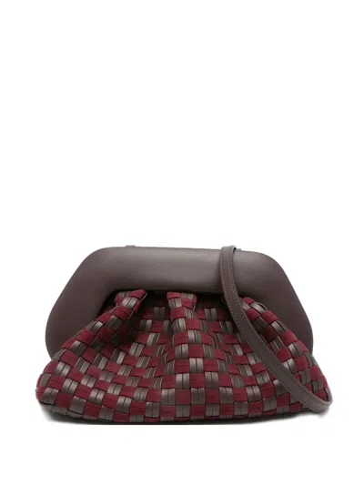 Themoirè Tia Woven Satchel In Brown