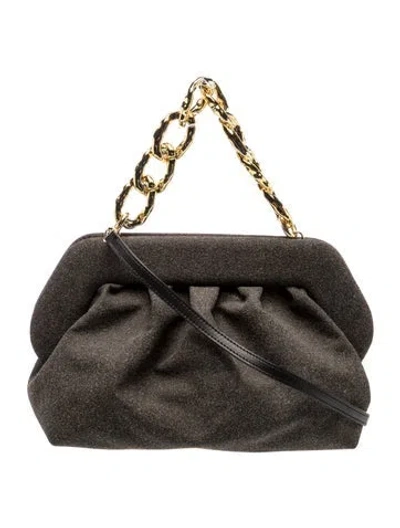 Pre-owned Themoirè Top Handle Bag In Neutral