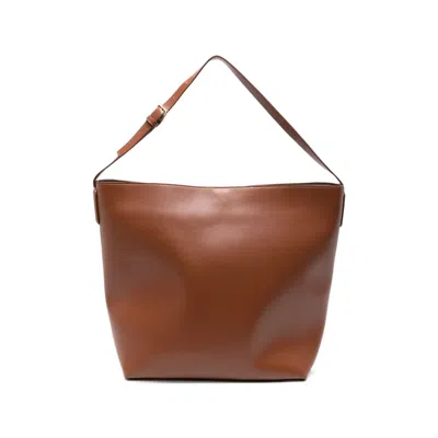 Themoirè Tote Bags In Brown