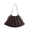 Themoirè Calipso Pleated Shoulder Bag In Brown