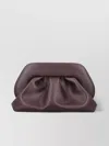 Themoirè Tia Vegan Ebony Clutch Bag With Shoulder Strap In Purple