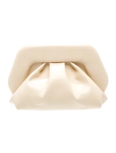 Pre-owned Themoirè Vegan Leather Clutch In Transparent